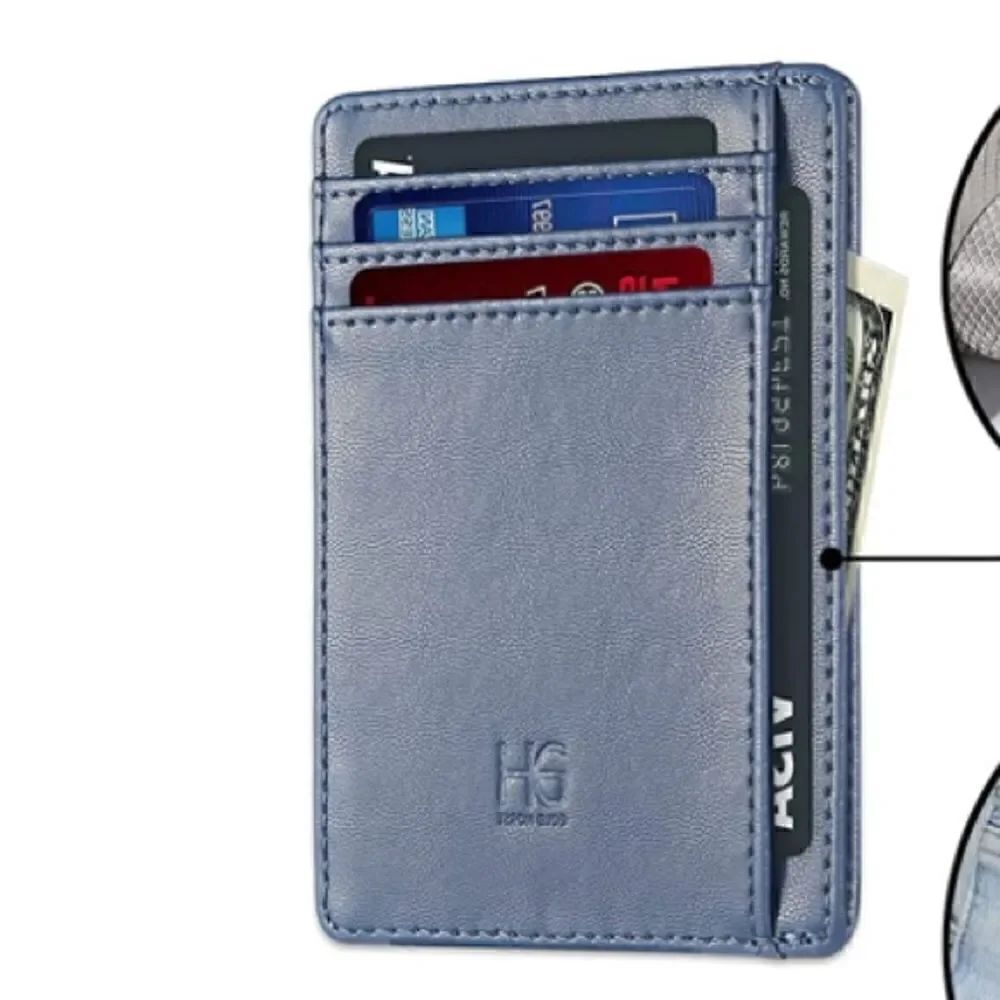 Leather Compact Card Holder Wallet - Picture 3 of 3